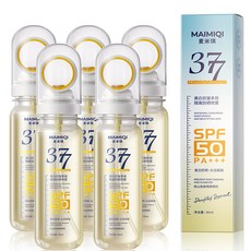 MAIMIQI 377冰感水晶防曬噴霧 SPF 50 PA+++, 1個, 377冰感水晶防曬噴霧【5瓶裝】
