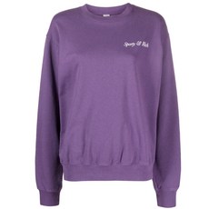 스포티앤리치 로고 프린트 스웨트셔츠