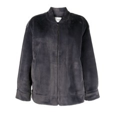 b+ab 밴드 칼라 페이크 퍼 재킷