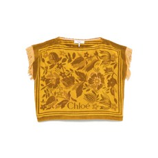 끌로에 보트 넥 자카드 탑