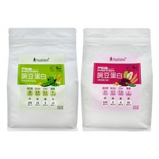 VegEden 豌豆蛋白 醇麥滋 甜菜根風味 雙口味套組 800g/袋 英國全素協會認證, 1個, 純麥滋1袋+甜菜根1袋, 800g