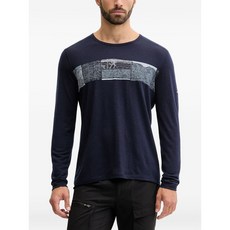 아이스브레이커 그래픽 프린트 긴소매 이너 탑