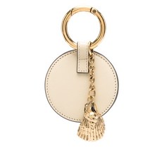 끌로에 미러 디테일 가죽 키링