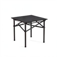 戶外露營折疊蛋卷桌-黑色方桌52cm, 蛋卷桌黑方52cm
