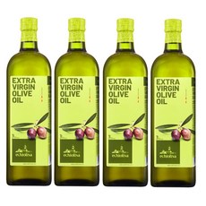 Echiliova 艾奇利華 特級初榨冷壓橄欖油 1000ML, 4個, 1L