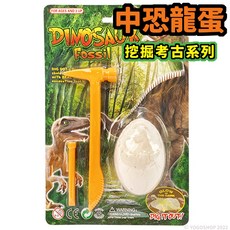 恐龍蛋 挖掘考古 附恐龍化石玩具, 1個, 一個入