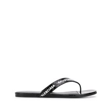 발렌시아가 크로커다일 이펙트 올오버 로고 샌들