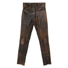 안젤로 빈티지 컬트 중고 1990's 레더 스트레이트 팬츠