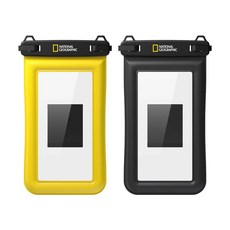 National Geographic 國家地理 DX手機防水袋 2入組, 黃色, 黑色, 1套