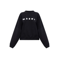 마르니 로고 자수 스웨트셔츠