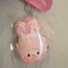 Monchhichi 夢奇奇 韓國蒙奇奇展限定 蝴蝶結零錢包, 兔耳朵, 1個