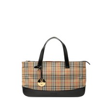 버버리 중고 2000-2017 헤이마켓 체크 캔버스 토트 백