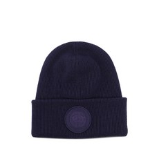 캐나다구스 로고 패치 울 비니