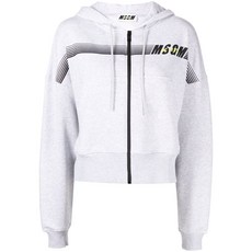 MSGM 로고 프린트 후드 집업
