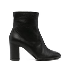 델카를로 레더 블록 힐 부츠 80mm