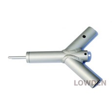 LOWDEN 鋁合金Y叉 Φ30 A型90度 霧銀, 1個