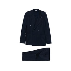 마뉴엘리츠 더블 브레스티드 스트라이프 수트
