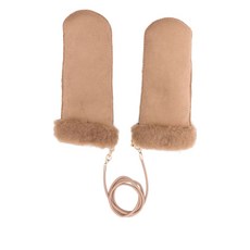 막스마라 페이크 시어링 트리밍 벙어리 장갑