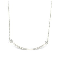 티파니앤코 중고 2010's T스마일 18K 화이트 골드 네크리스