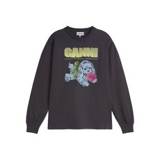 가니 그래픽 프린트 스웨트셔츠