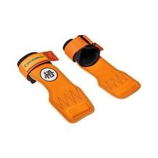 【FITTERGEAR】「悟」系列牛皮拉力帶 (引體向上 助力帶 拉力帶 護腕 護掌 訓練輔助 運動 健身 重訓), 超賽橙, 1個