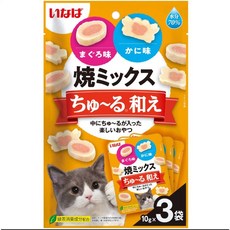 CIAO INABA 燒雞肉貓零食系列 肉泥夾心燒 3入/包, 10g, 3個, 鮪魚+螃蟹 TSC-182