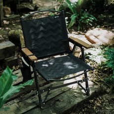 CAMPFIRE 戰壘折疊露營椅, 極黑, 1個