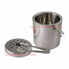 ARGUS LIFE WARE 不鏽鋼雙層冰桶 附冰塊夾 隔水板, 1個, 不銹鋼雙層冰桶1.6L/14cm, 1.6L