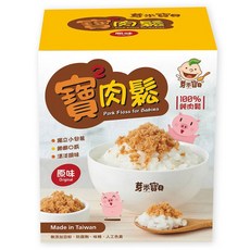 芽米寶貝 寶寶純豬肉鬆 海藻肉鬆 低調味肉鬆, 1個, 寶寶純豬肉鬆(原味)