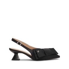 가니 빅 보우 새틴 펌프스