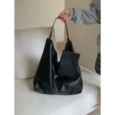 MDMS 韓版大容量托特包 通勤包 氣質百搭 單肩大包 大容量 側背包 學生 斜背包 肩背包 女側背包 大包 B136, 黑色