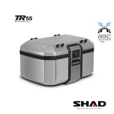 SHAD 金屬置物箱 TR55 TERRA鋁箱 銀色 後箱 總代理 摩斯達有限公司, 1個, TR55(不含底座)