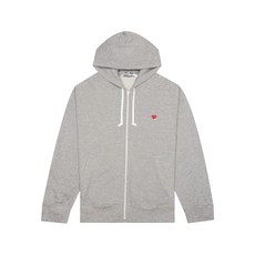 꼼데가르송플레이 하트 자수 집업 스웨트셔츠