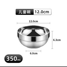 304不鏽鋼日式拉麪碗, 1個