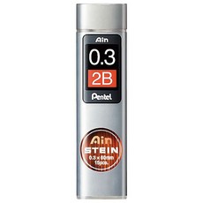 辦公王 Pentel 飛龍 AIN 0.3mm 自動鉛筆芯, 1個, C273 2B 一入