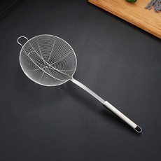 加厚不銹鋼撈餃子漏勺 商用家用廚房綫漏, 1個, 18號加固掛鈎