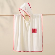 兒童帶帽恐龍造型珊瑚絨浴袍