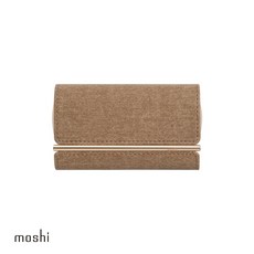 moshi IonGo 10K Duo-C PD充電帶線行動電源 (雙USB-C充電線) 出國可用, 沙岩棕