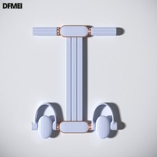 DFMEI 電鍍腳蹬拉力器女開背肚子德國仰小燕繩仰臥起坐輔助器拉伸舒緩, 1個, 電鍍腳蹬藍色