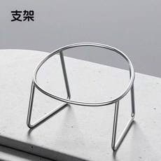 304不鏽鋼寵物高腳食盤, 單架子, 1個