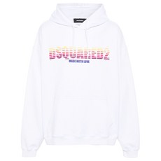 디스퀘어드2 로고 프린트 후디