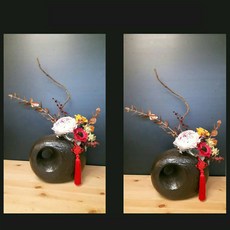 娟兒藝品 圓弧造型陶瓷花器, (黑)圓弧瓷器, 黑