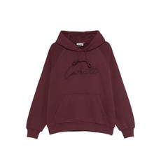 칼하트윕 스크립트 로고 자수 후디