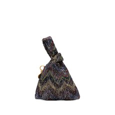 미쏘니 셰브런 메탈릭 토트 백