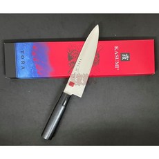 工具家達人 日本製 霞 三德刀水果刀菜刀柳刃切片刀主廚刀牛刀出刃魚刀厚日式料理包丁, 1個, 霞 18㎝ 牛刀,原產利度