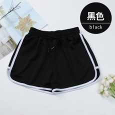 女士運動短褲 夏季休閒高腰顯瘦瑜伽熱褲