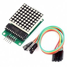 MAX7219 8x8 LED 點矩陣顯示器模組 附杜邦線, 1個