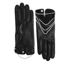 아넬 셀레스트 체인 장식 레더 장갑