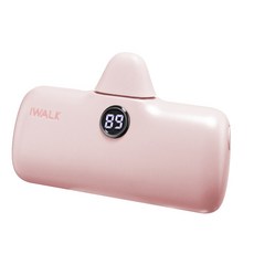 iWALK PRO 行動電源 迷你口袋行動電源, 第五代pro快充加長版-粉紅