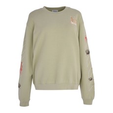 오프화이트 캔들 애로우 크루 넥 스웨트셔츠